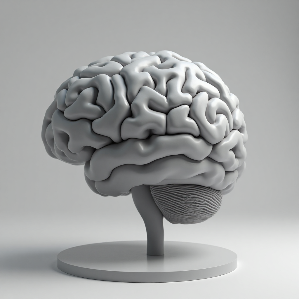 Human Brain Sculpture free 3D printable STL
