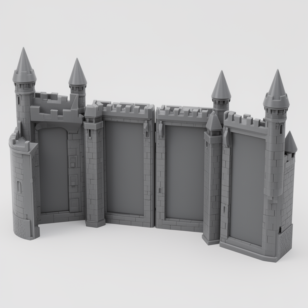Castle Tower Dealer Screen free 3D printable STL