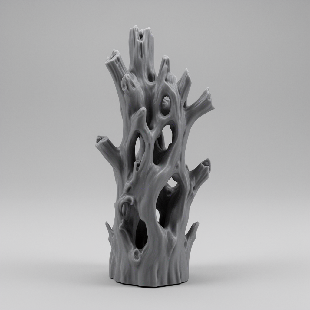 Driftwood Sculpture free 3D printable STL