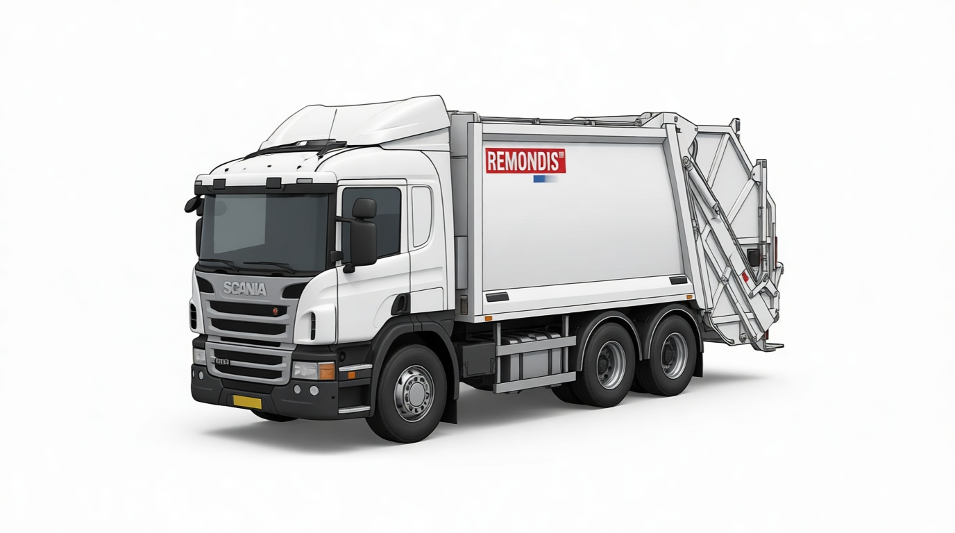 Scania R Series Garbage Truck free 3D printable STL