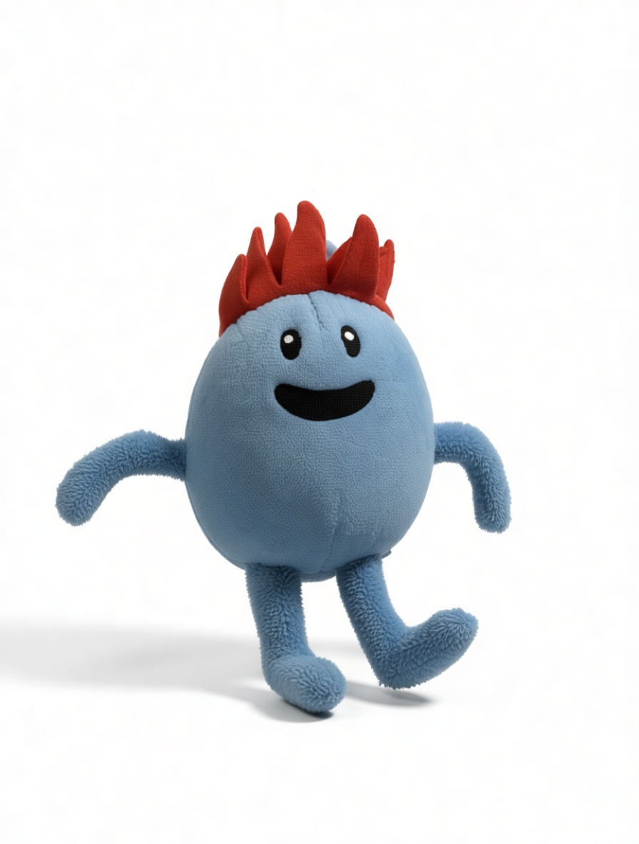 Wobbly Blue Plush Figurine free 3D printable STL