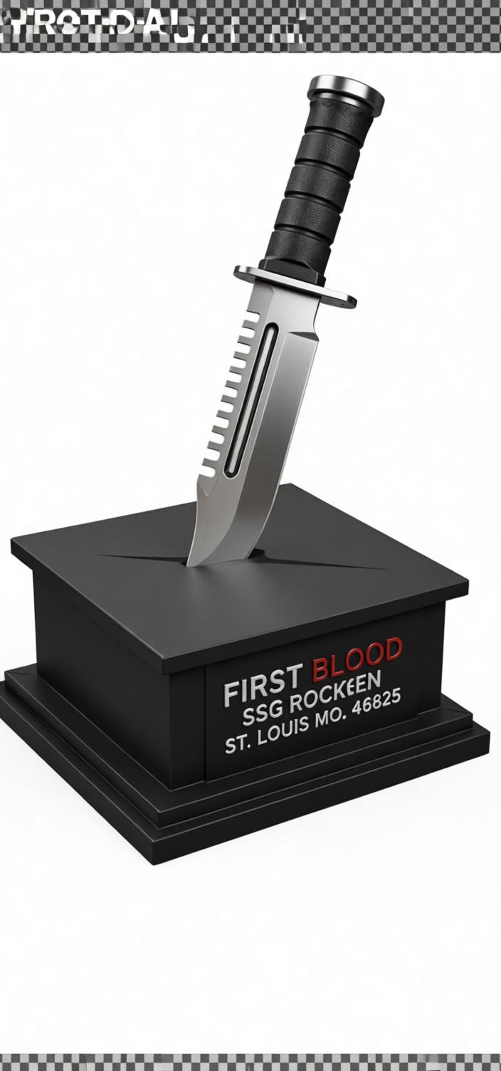 First Blood Knife Sculpture free 3D printable STL