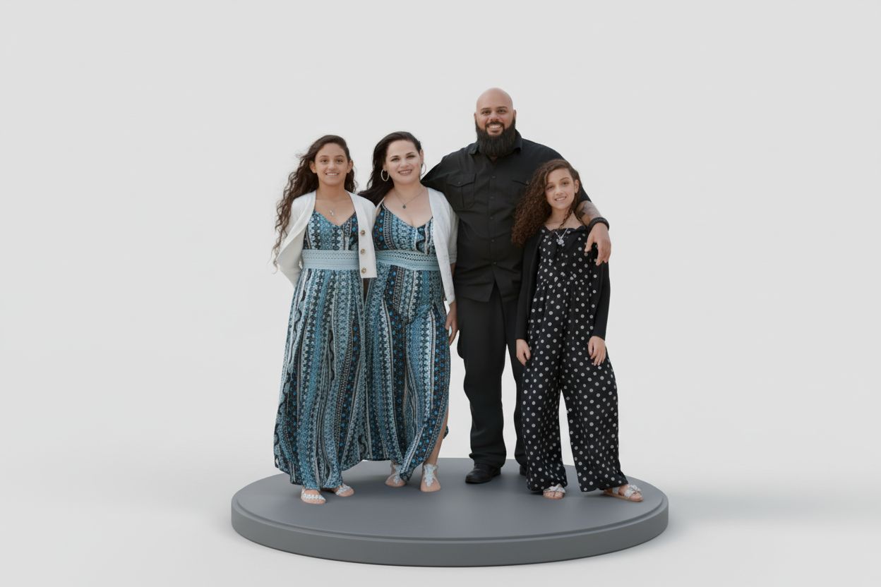 Family Group Figurine free 3D printable STL