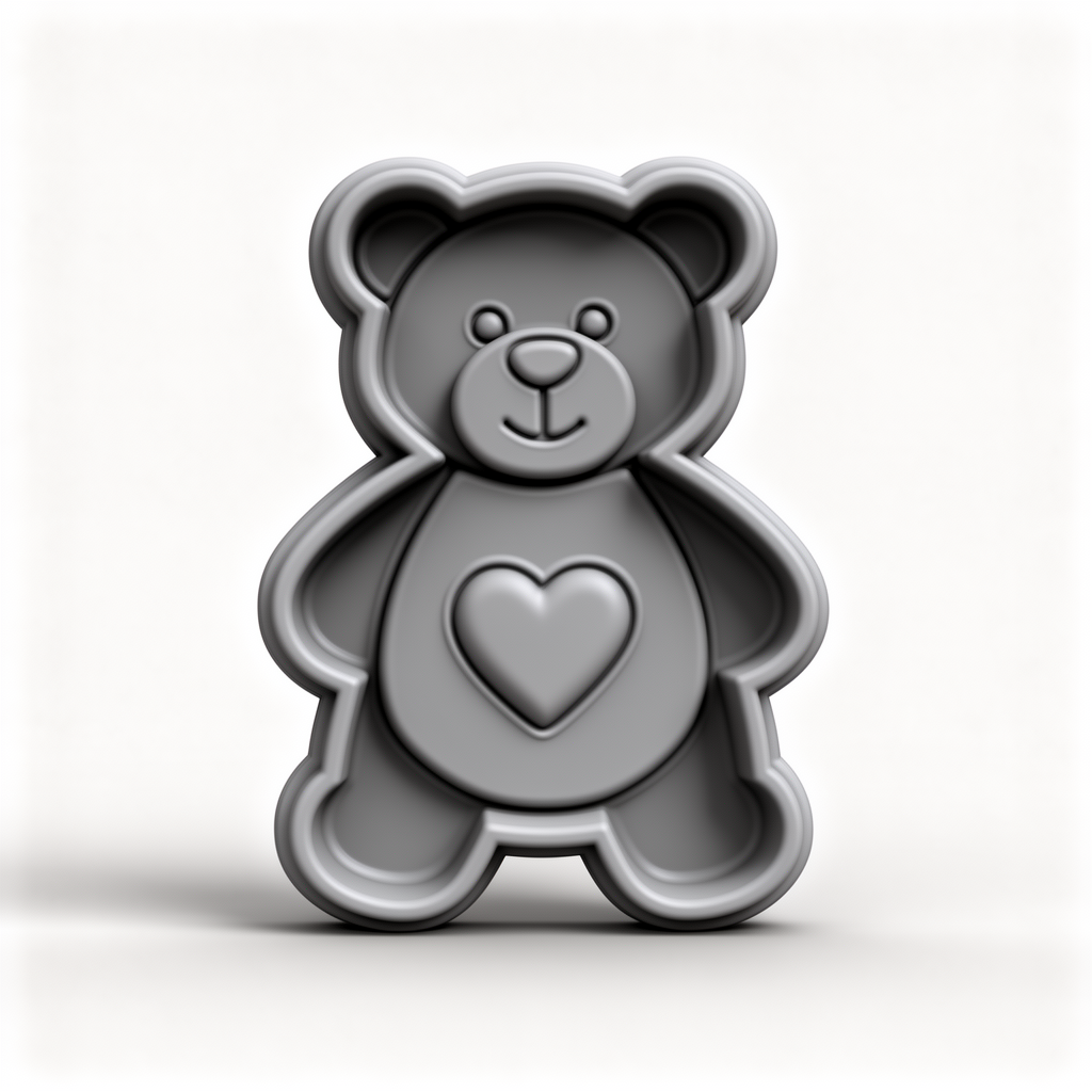 Teddy Bear Cookie Cutter free 3D printable STL
