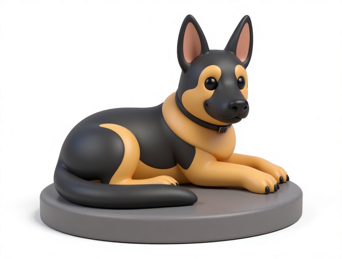 German Shepherd Figurine free 3D printable STL