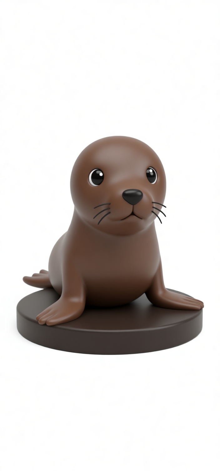 Baby Seal Figurine free 3D printable STL