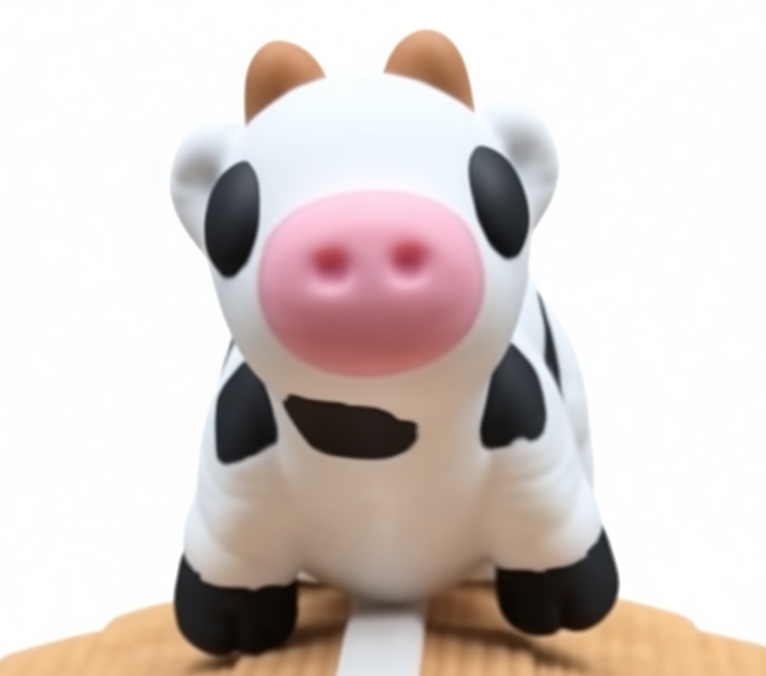Cute Cow Figurine free 3D printable STL