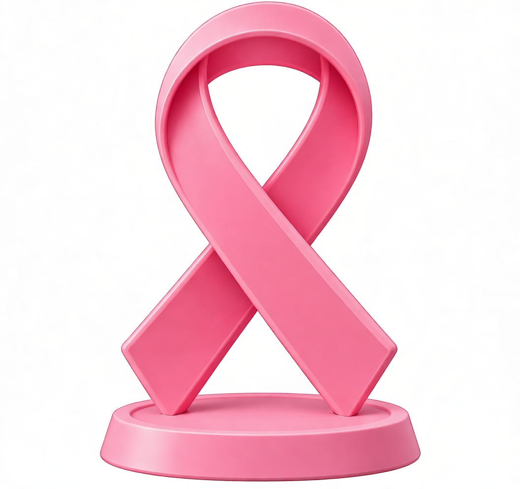 Breast Cancer Awareness Ribbon free 3D printable STL