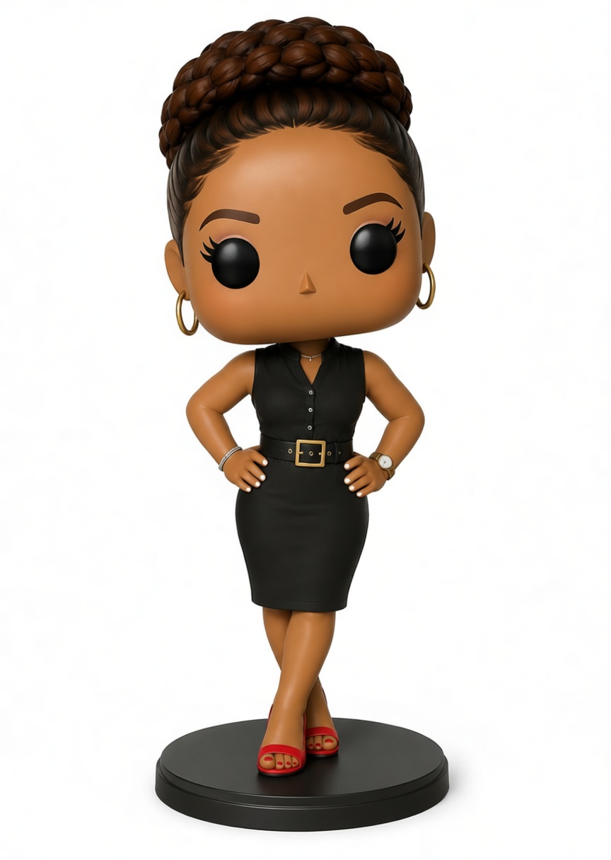 Woman in Black Dress Figurine free 3D printable STL