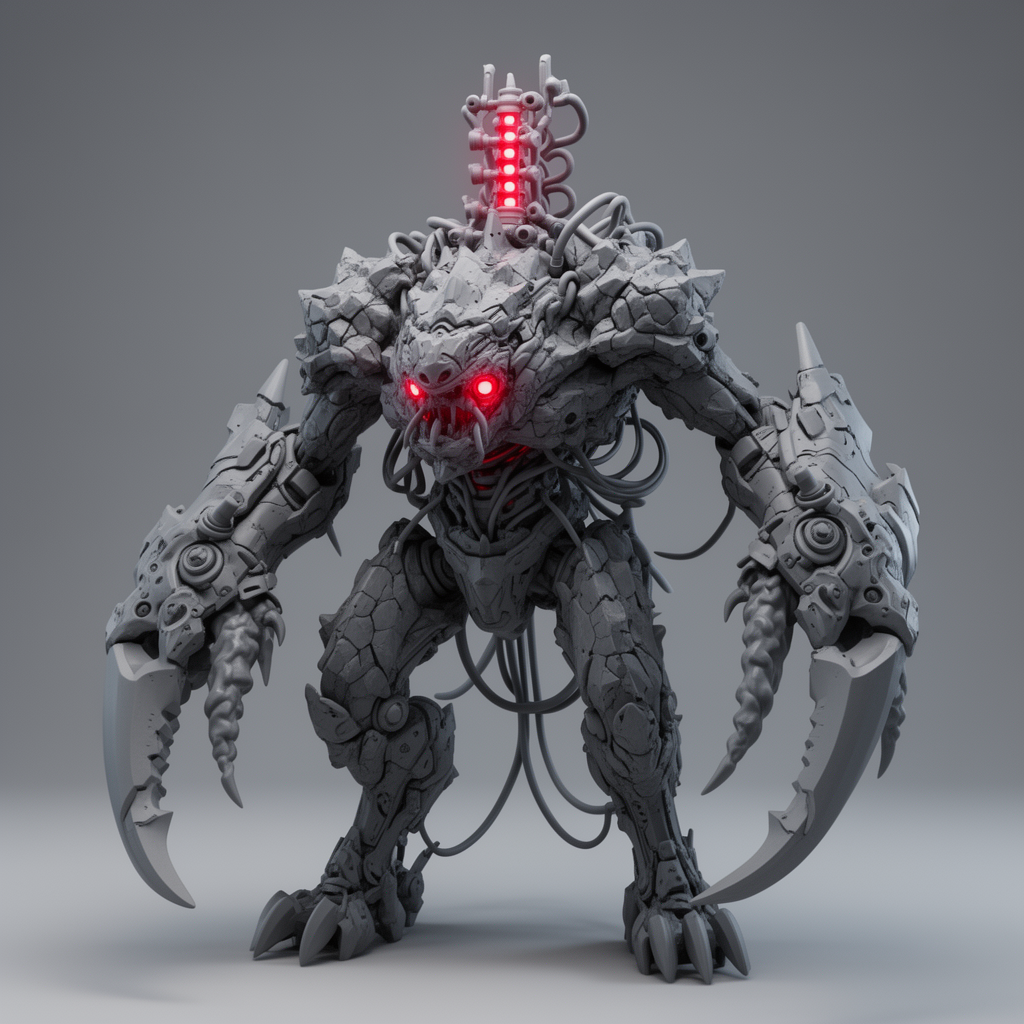 Chrome Norn Assimilator Figurine free 3D printable STL