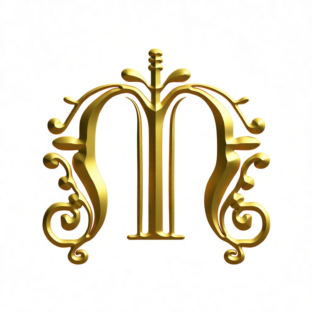 Ornate Monogram Ornament free 3D printable STL