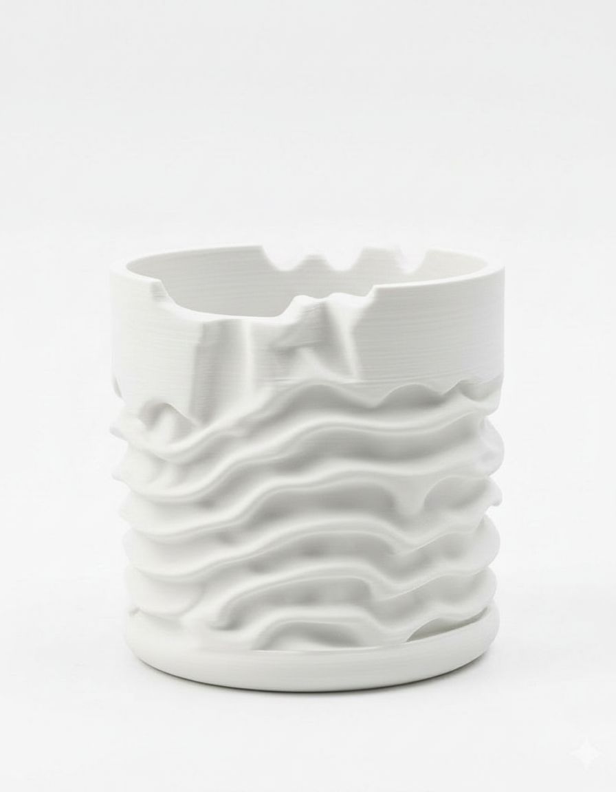 Abstract Wave Vase free 3D printable STL