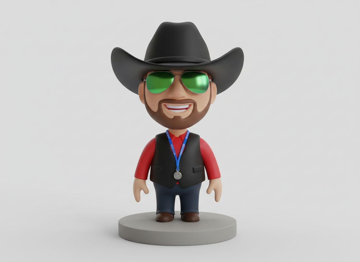 Cowboy Funko Style Figurine free 3D printable STL