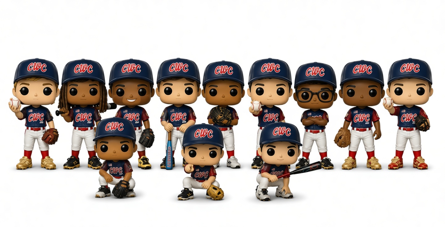 CWC Baseball Player Figures free 3D printable STL