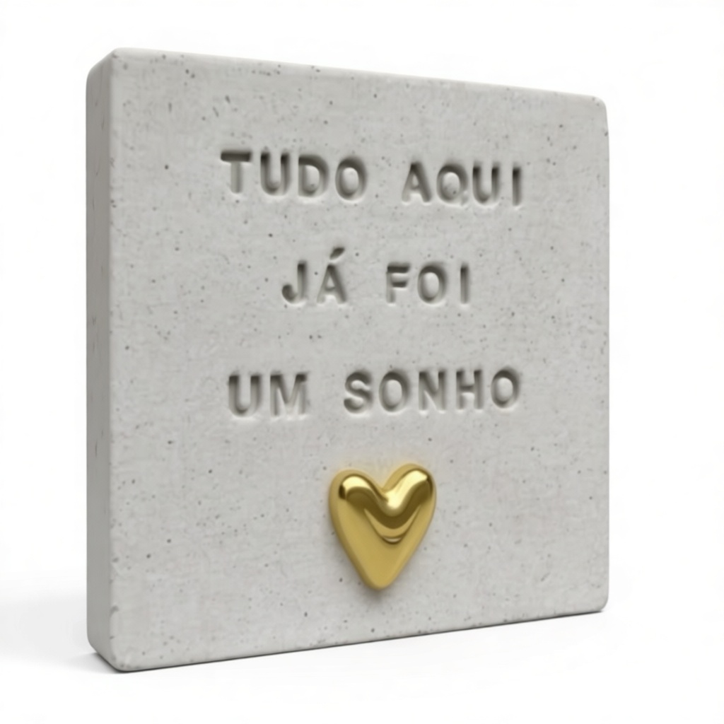 Portuguese Quote Plaque free 3D printable STL