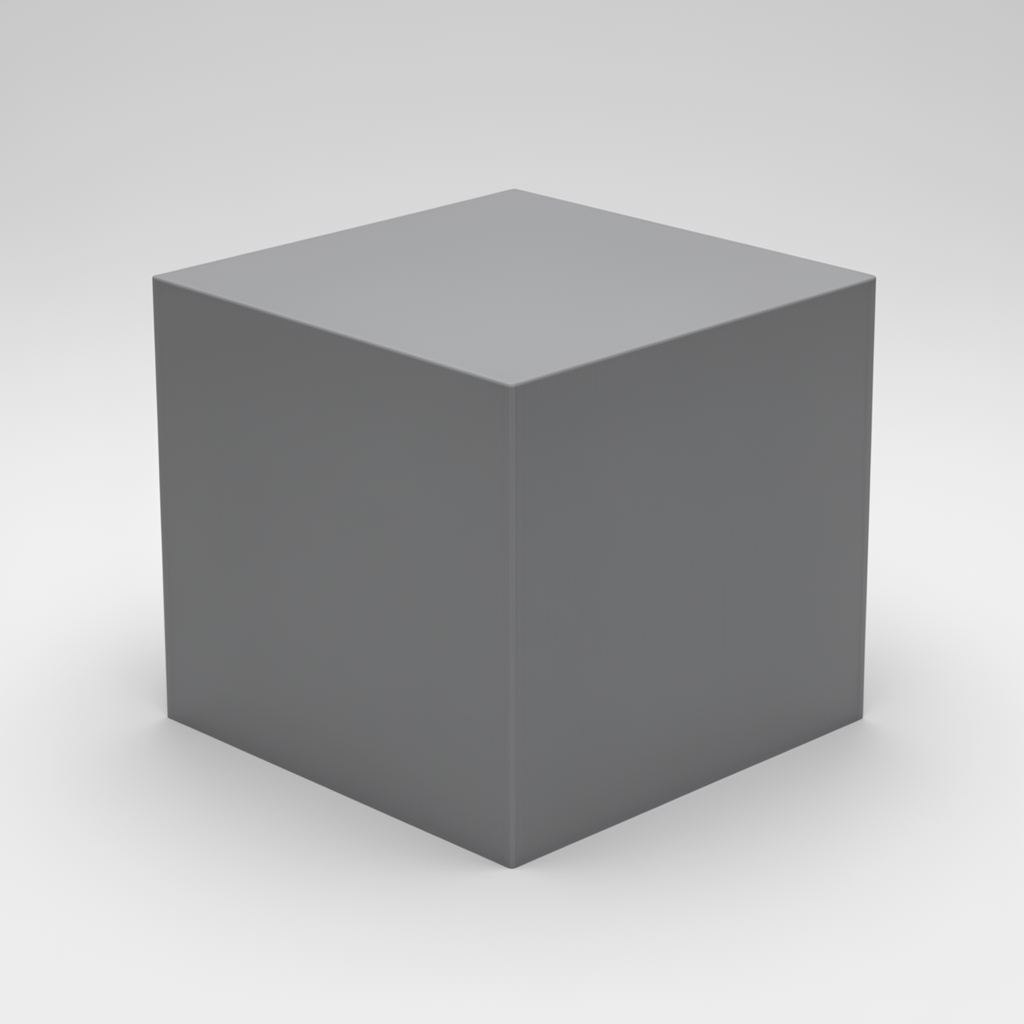 200x200x50mm Cube Model free 3D printable STL
