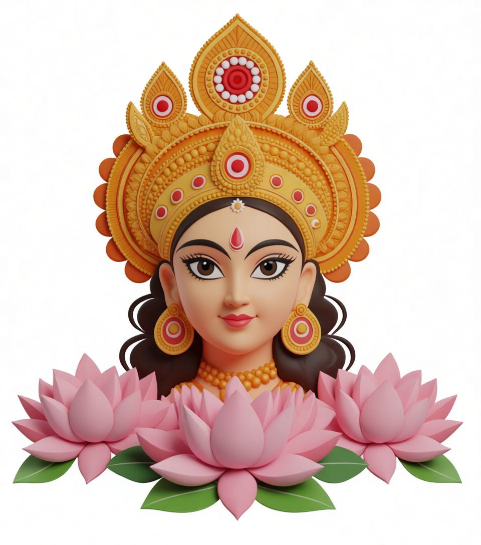 Lakshmi Goddess Bust free 3D printable STL