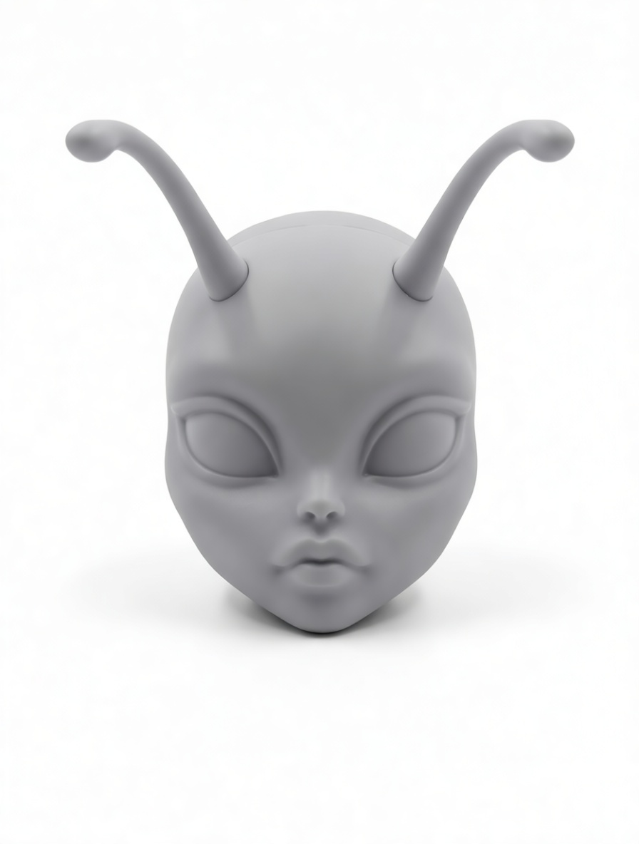 Alien Head Bust free 3D printable STL