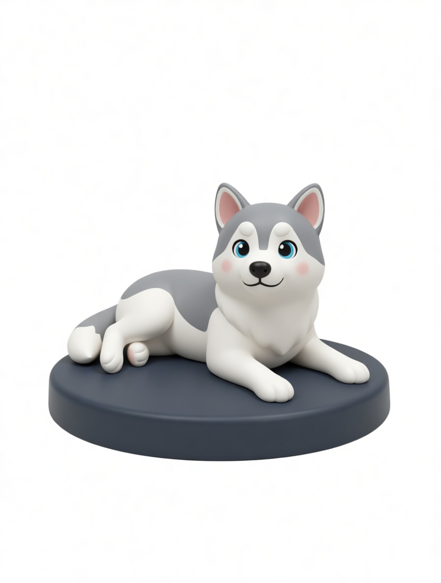 Siberian Husky Figurine free 3D printable STL