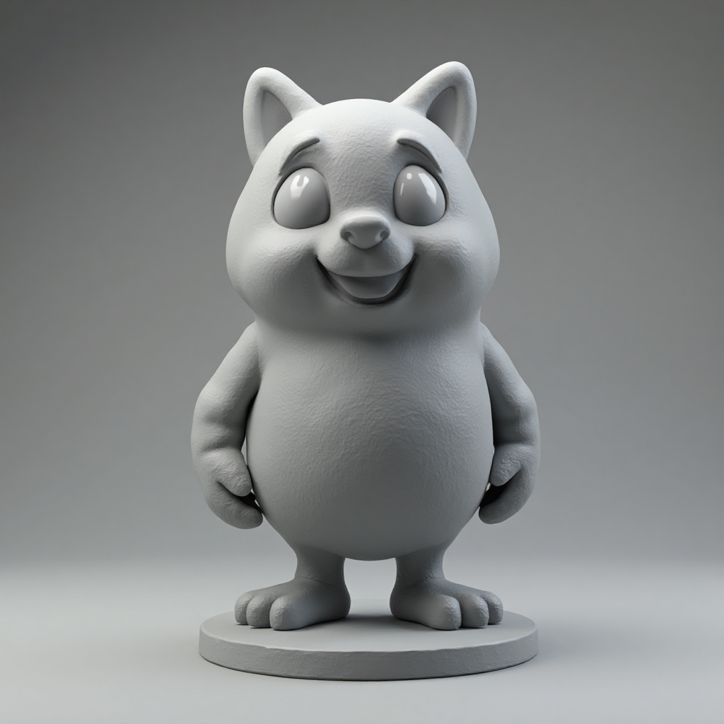 Cartoon Rock Friend Figurine free 3D printable STL