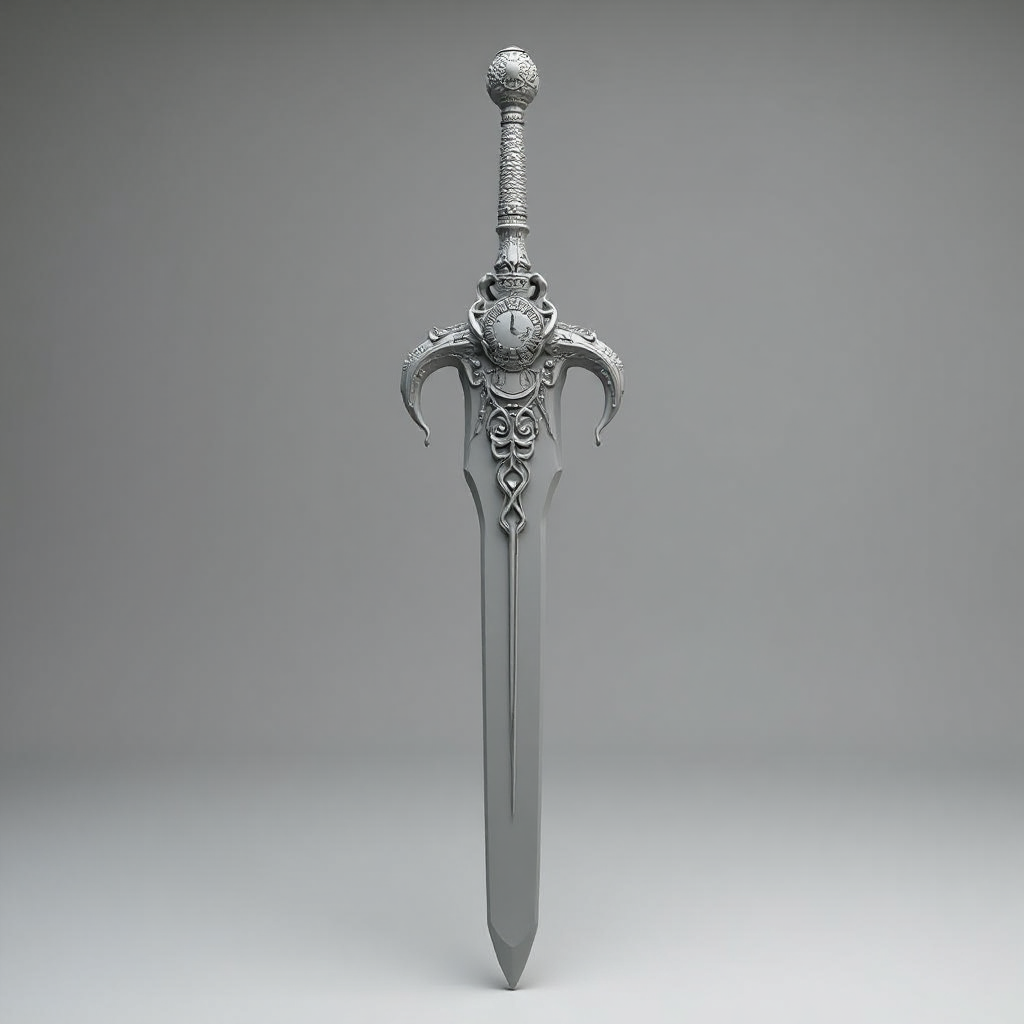 Cosmic Clock Greatsword free 3D printable STL