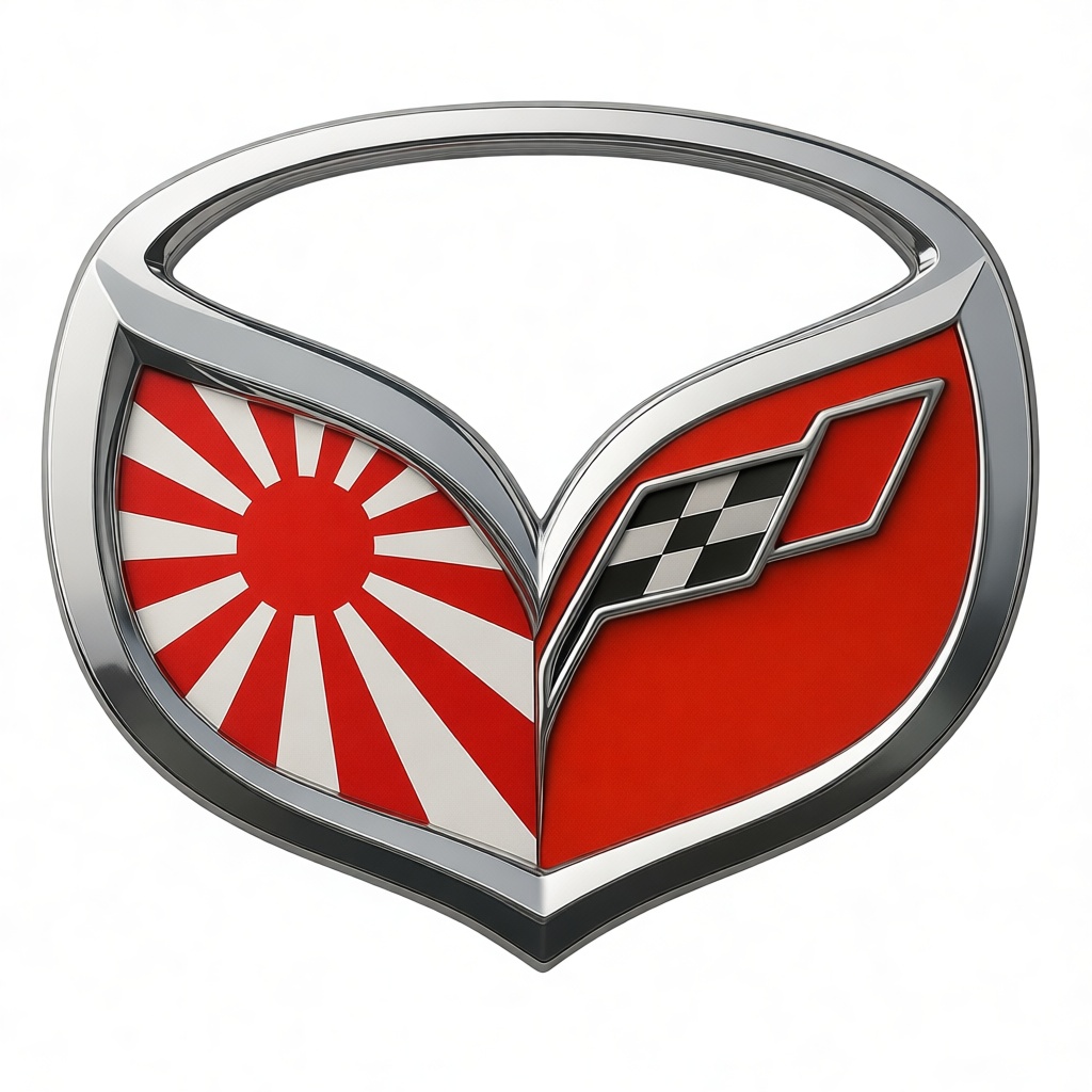 Mazda RX-7 Emblem free 3D printable STL