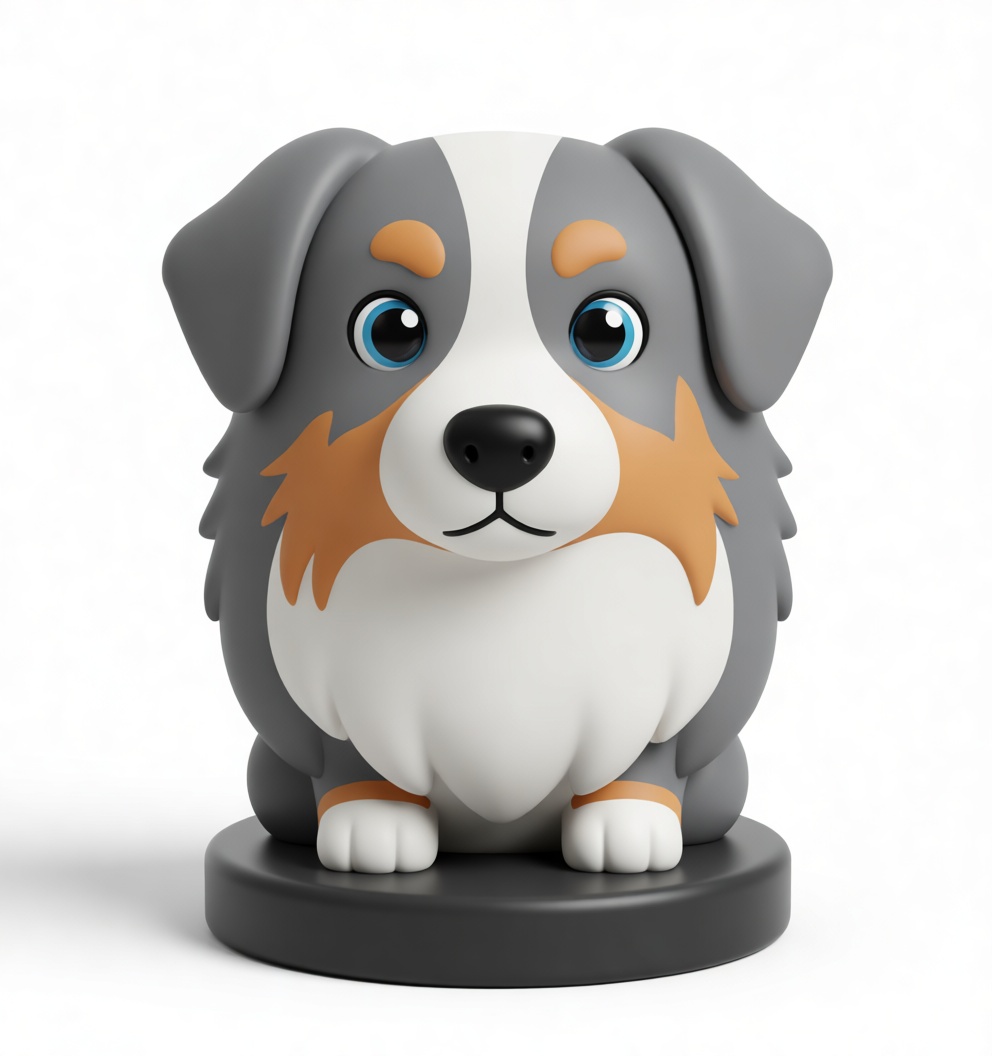Australian Shepherd Figurine free 3D printable STL