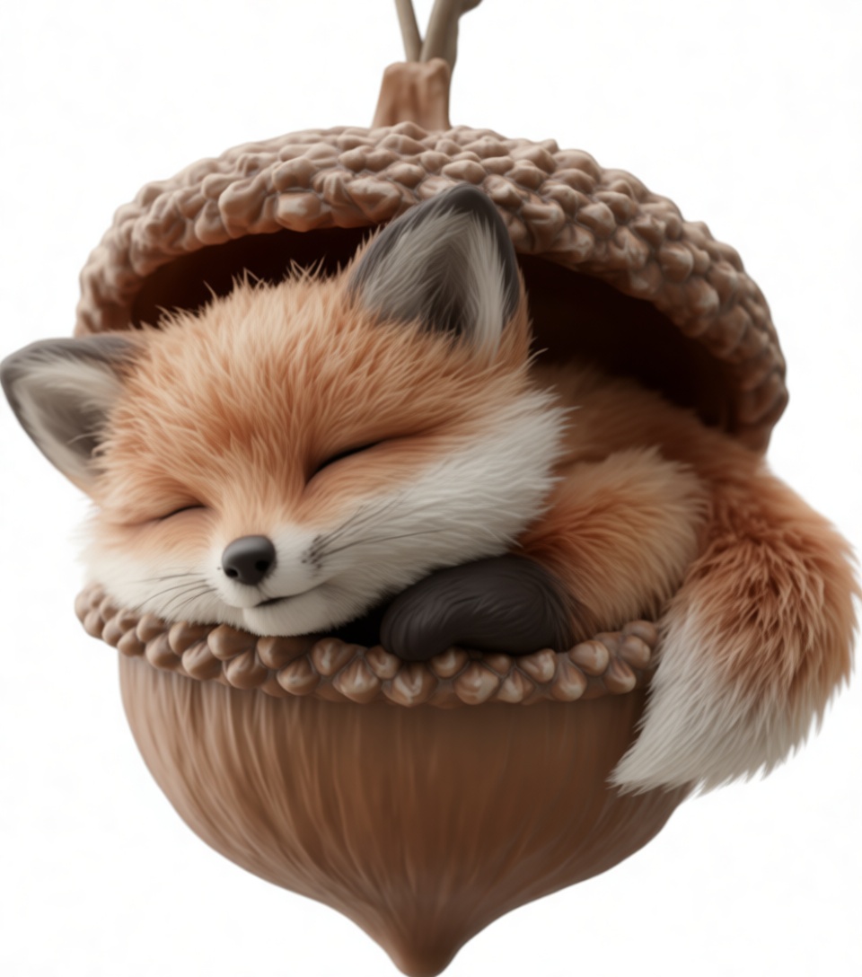 Sleeping Fox Figurine free 3D printable STL
