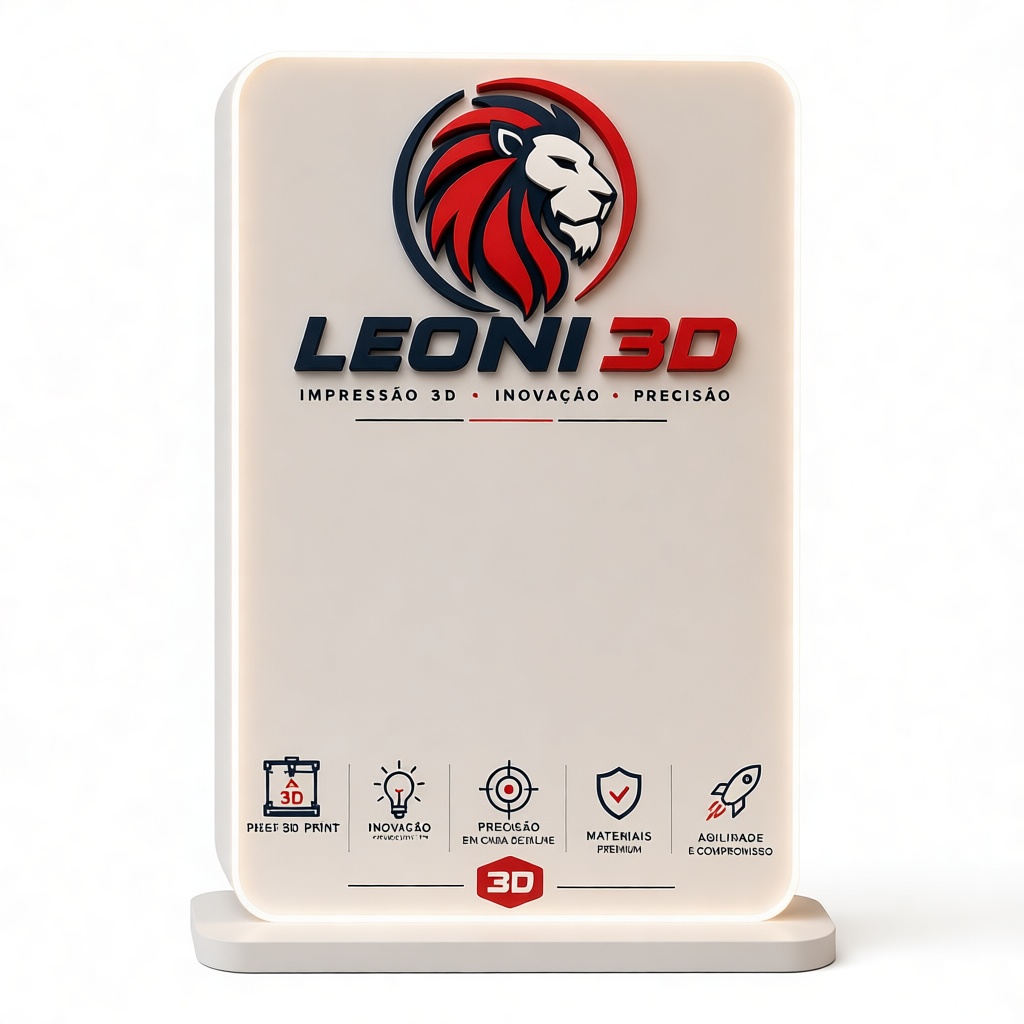 Leoni3D Logo Plaque free 3D printable STL