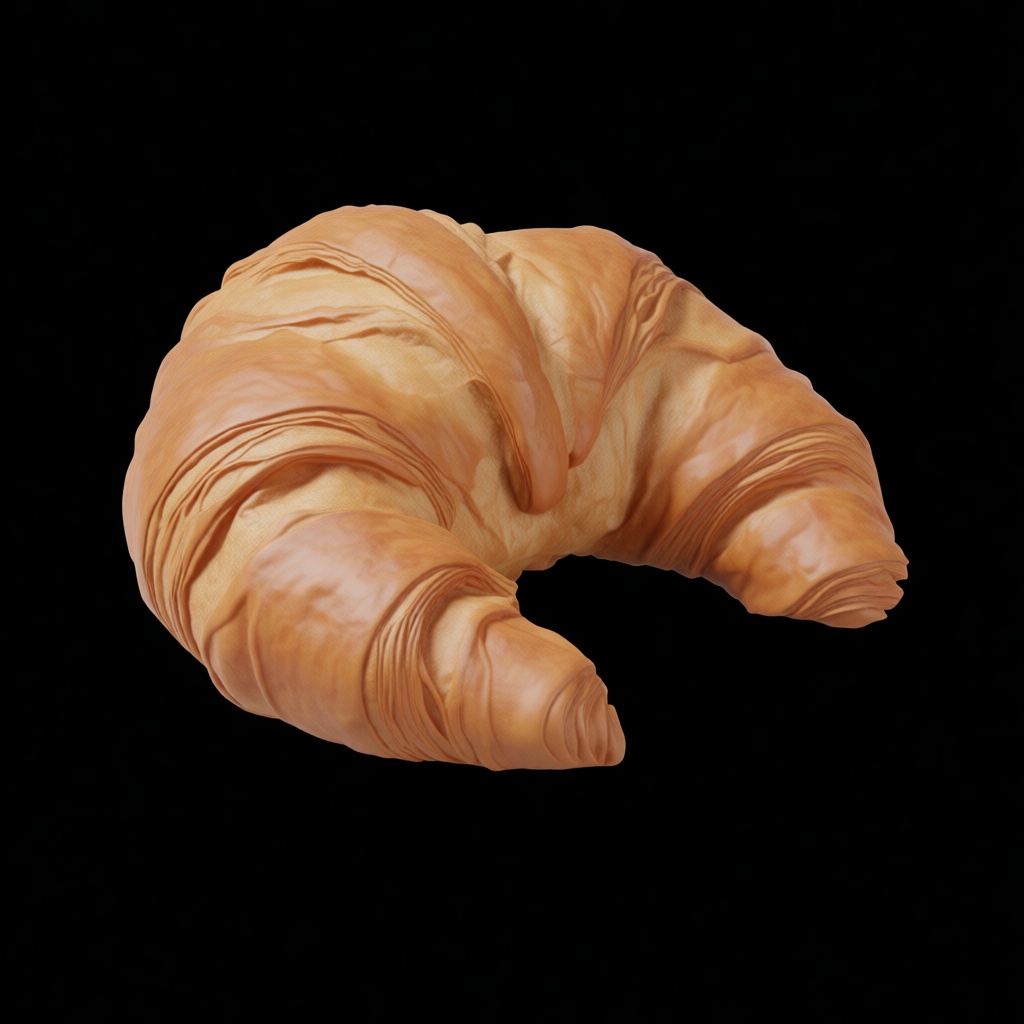 Croissant Figurine free 3D printable STL