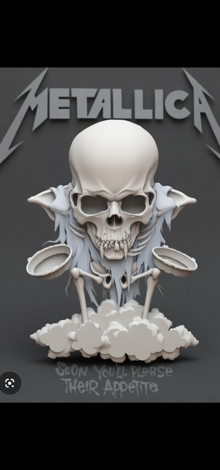 Metallica Skull Sculpture free 3D printable STL