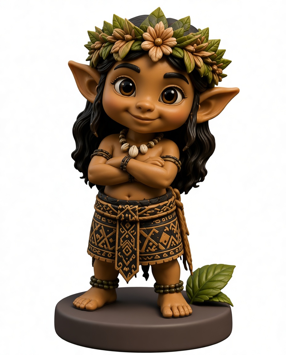 Polynesian Elf Figurine free 3D printable STL