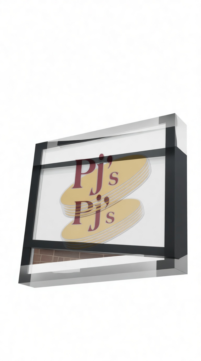 PJ's Pancakes Sign Model free 3D printable STL