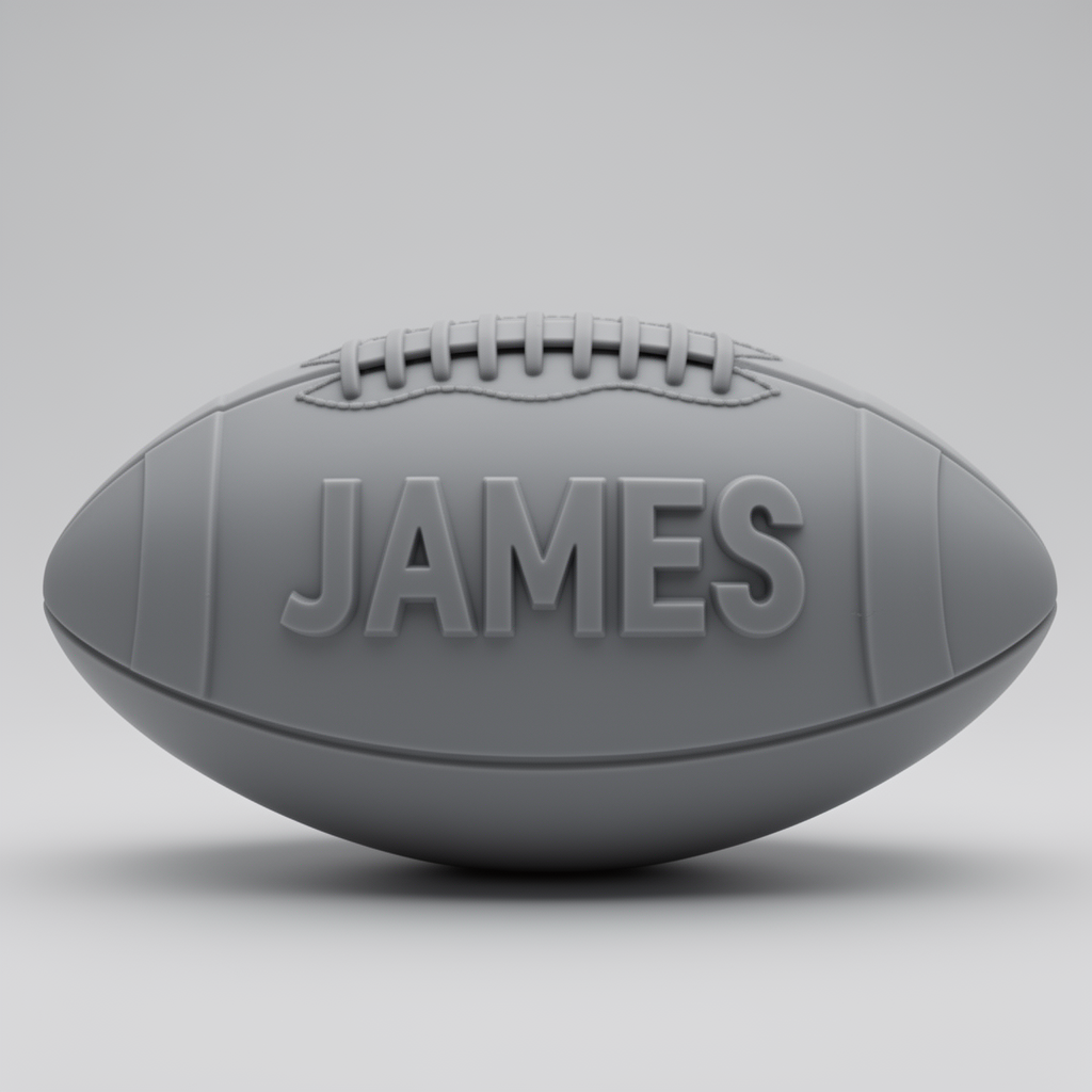Football Plaque James free 3D printable STL