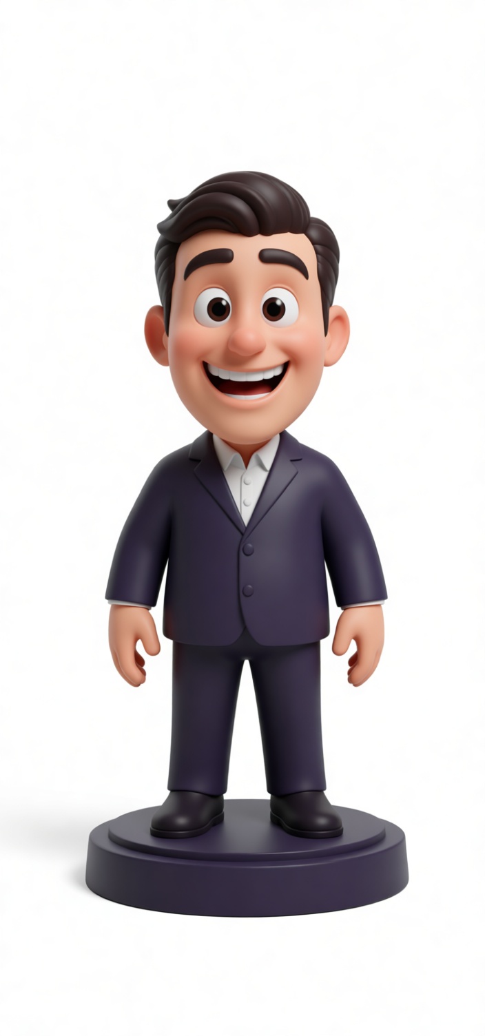 Smiling Businessman Figurine free 3D printable STL