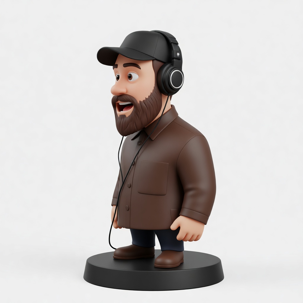 Bearded Man Figurine free 3D printable STL