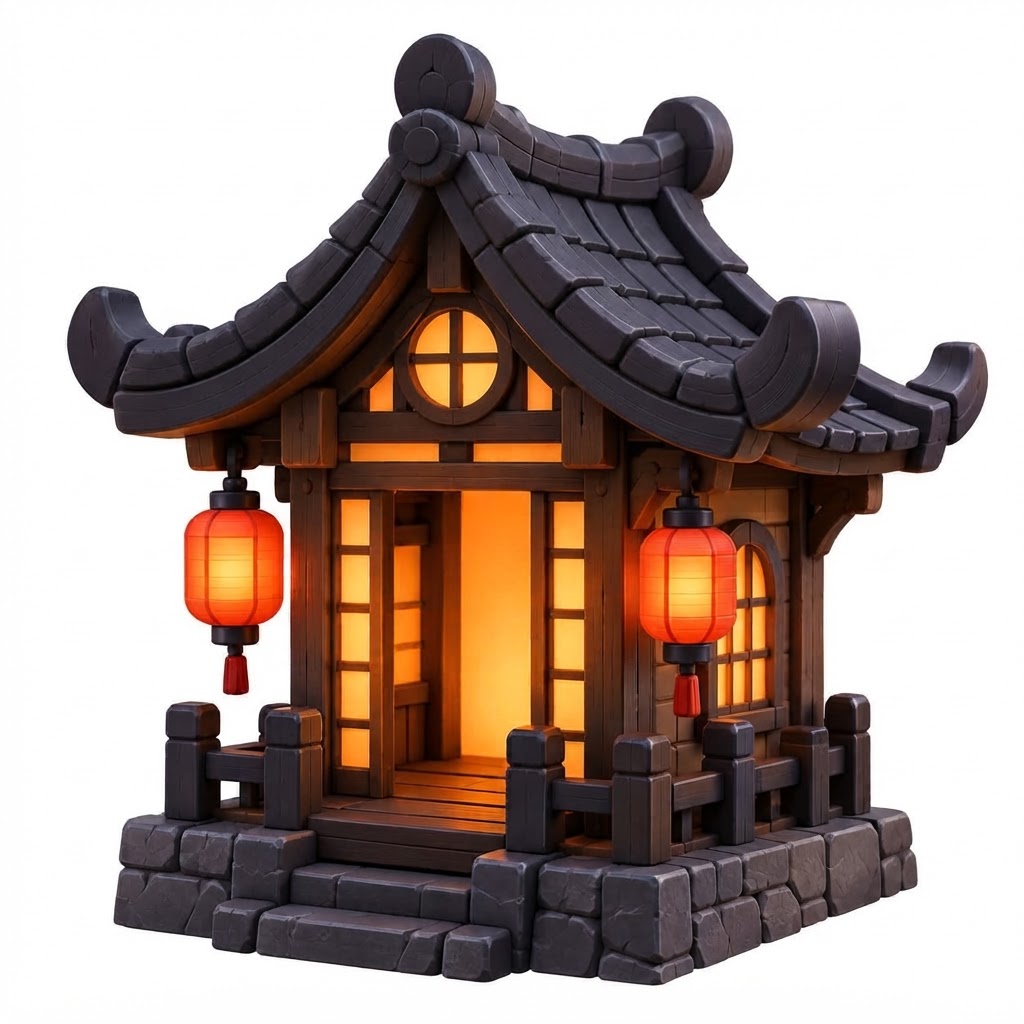 Asian Pagoda Model free 3D printable STL