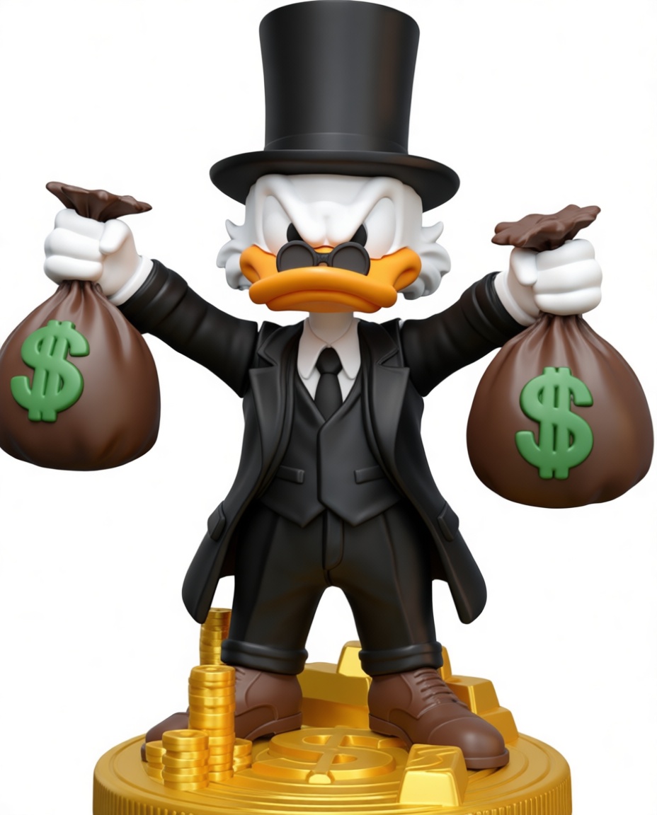 Scrooge McDuck Figurine free 3D printable STL