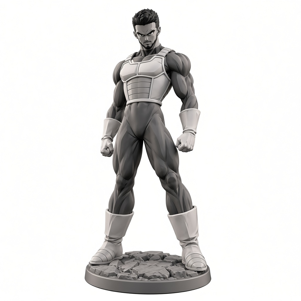 Vegeta Figurine free 3D printable STL