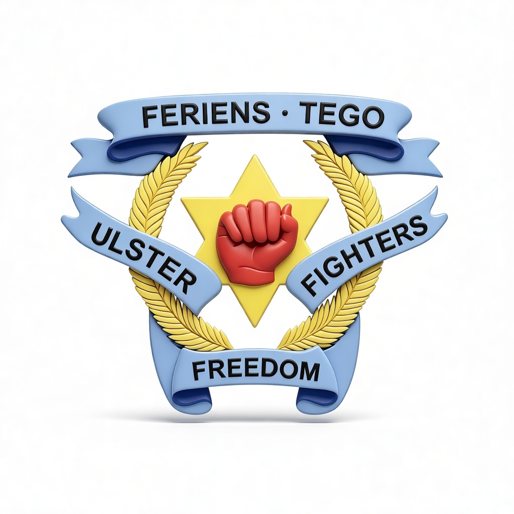Ulster Freedom Fighters Emblem free 3D printable STL