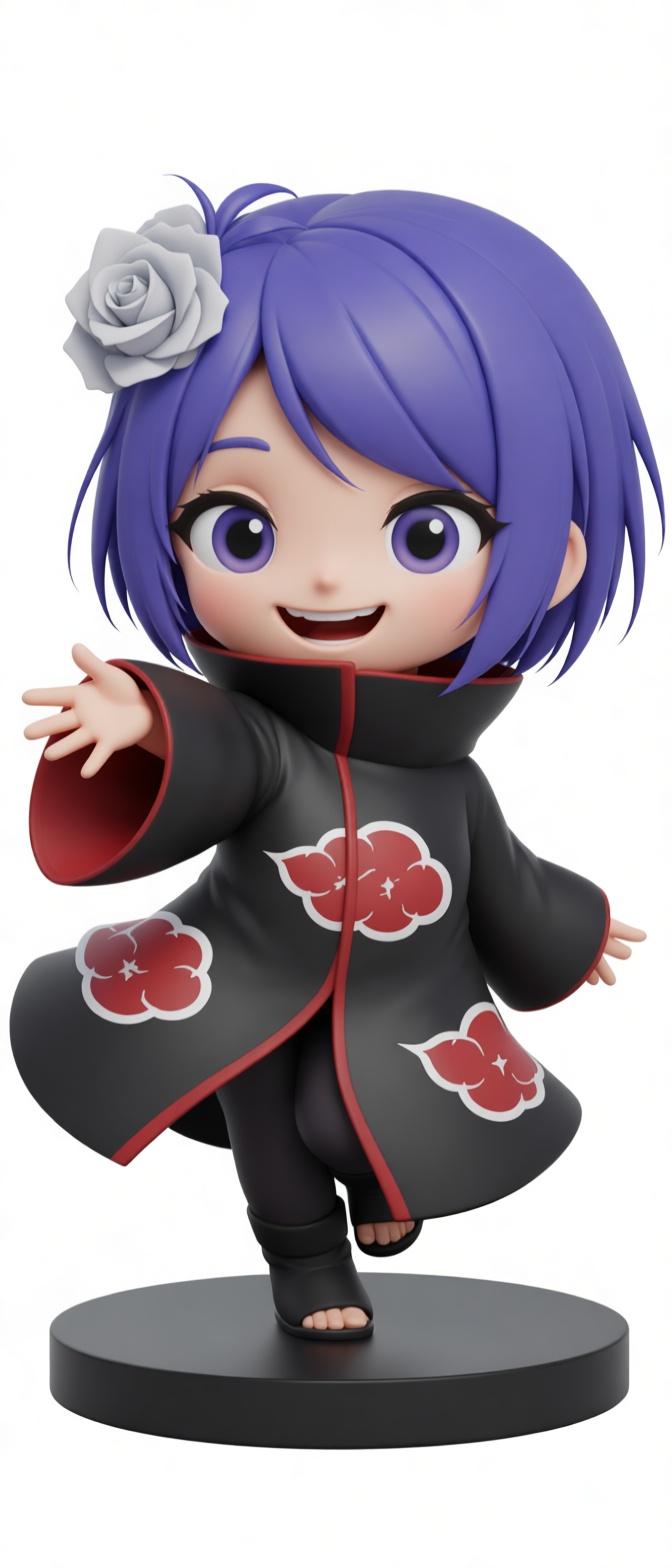 Konan Akatsuki Figurine free 3D printable STL