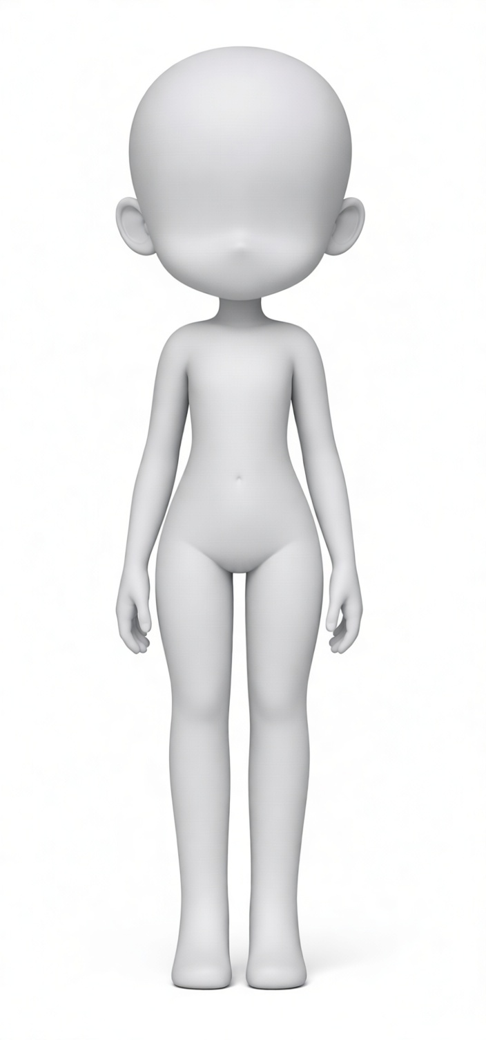 Chibi Body Model free 3D printable STL