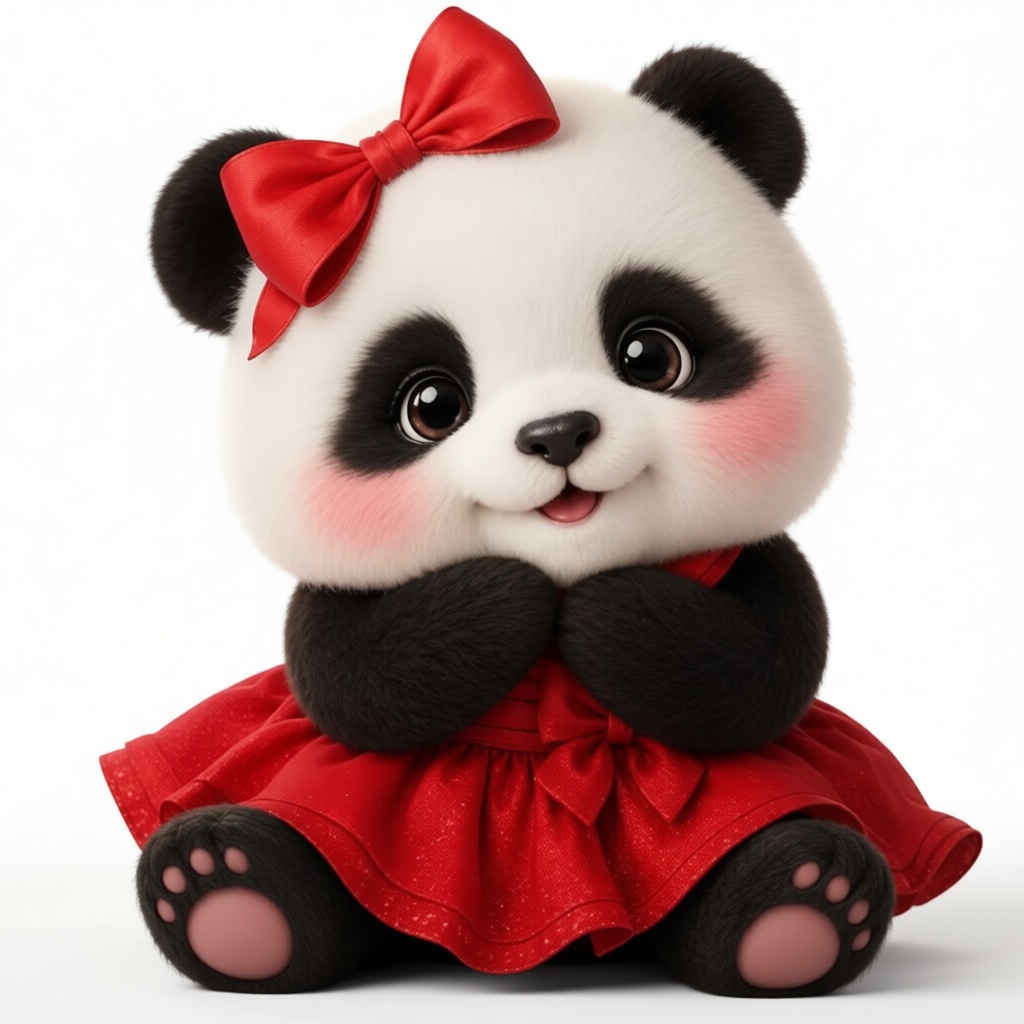 Cute Panda Figurine free 3D printable STL