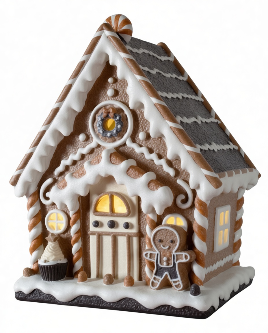 Gingerbread House Model free 3D printable STL