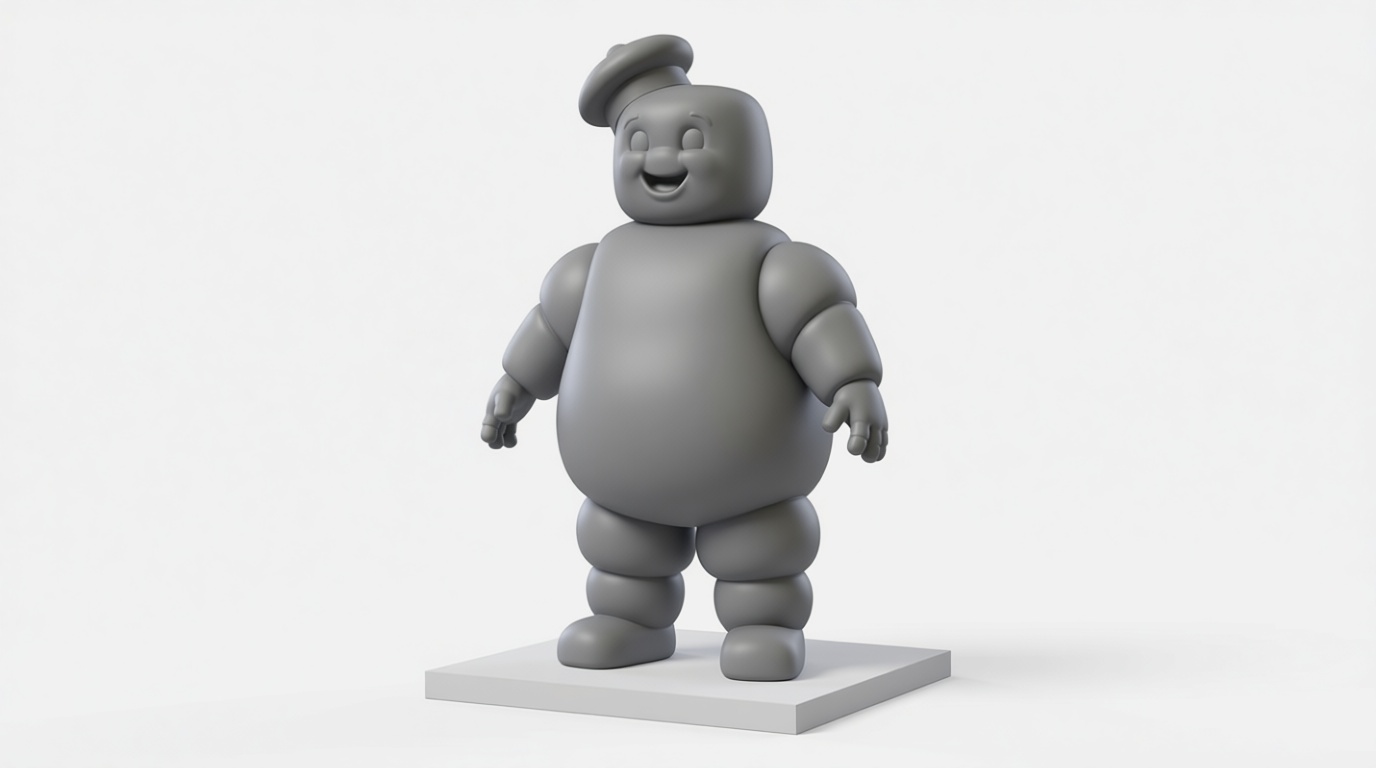 Stay Puft Marshmallow Man Figurine free 3D printable STL