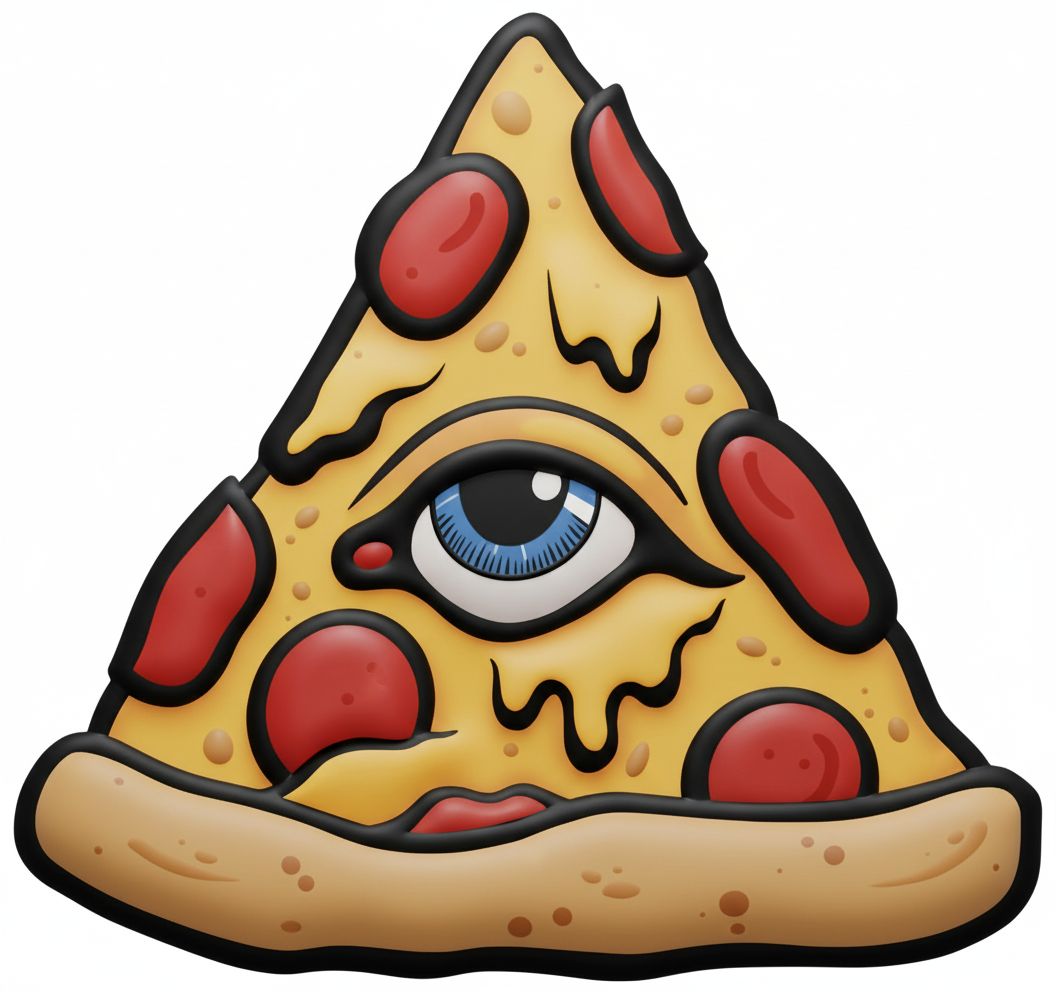 Mystical Pizza Slice free 3D printable STL