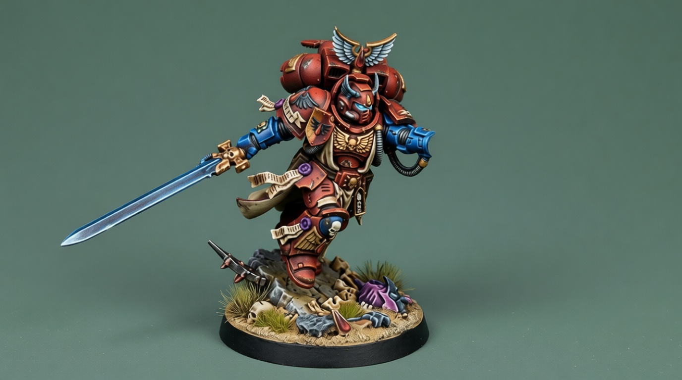 Blood Angels Terminator Figurine free 3D printable STL