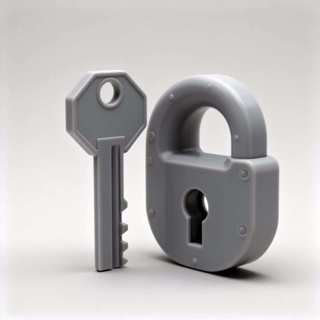 Lock and Key Set free 3D printable STL