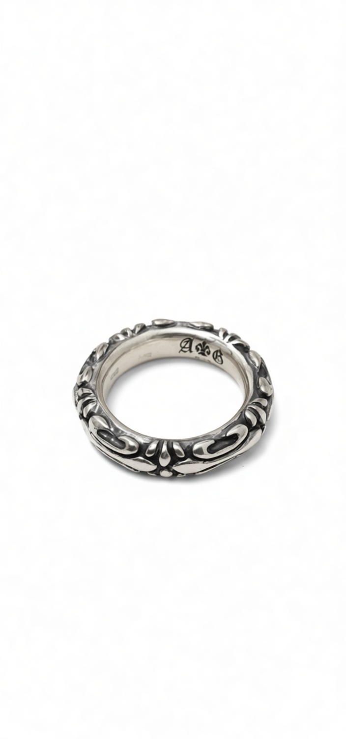 Ornate Silver Ring free 3D printable STL