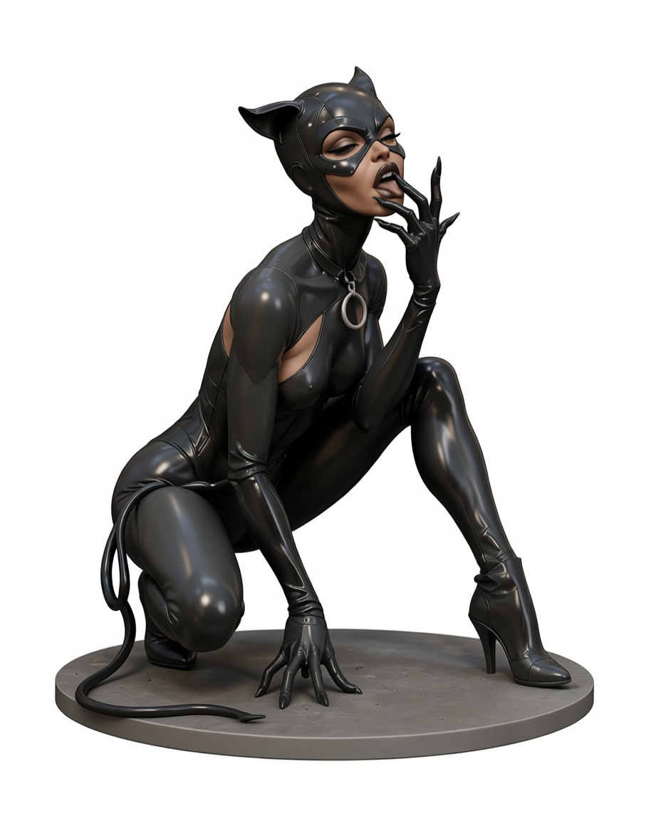 Catwoman Figurine free 3D printable STL